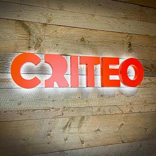 criteo lighted sign letters